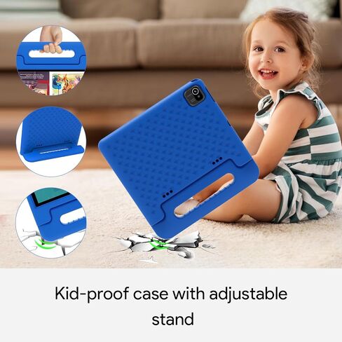 2024 Upgraded Kids Tablet, 10.1 Inch Android 14 Tablet for Kids with Case Included, Octa-Core CPU, 4GB RAM 64GB ROM(1TB Expand), Pre-Installed Educational Apps, Parental Controls in Saudi Arabia