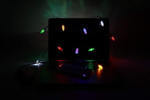 LED Christmas Light Phone Charger Cord USB and Bulb Charging Cable 50inch 10led Multicolor Bulbs Compatible with Phone14,14Pro,14Pro Max, 13,13Pro,13Pro Max,12Pro Max,11etc (1pcs) in Saudi Arabia
