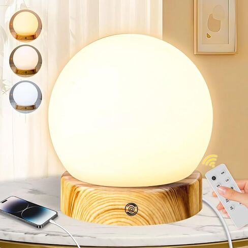 Light Therapy Lamp, Sunlight Lamp 10000 Lux with Remote Control, 3 Color Temperature & 4 Brightness Level & Timer, Daylight Lamp for Home, Office, Decoration (F9-wood grain) in Saudi Arabia