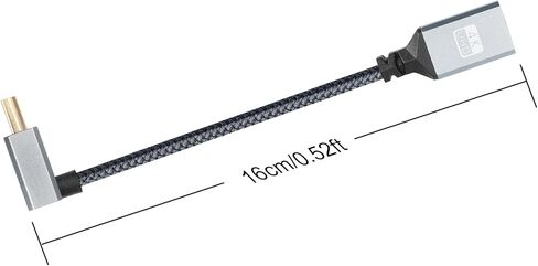 كابل تمديد GINTOOYUN 4K HDMI بزاوية 90 درجة لأسفل كابل تمديد HDMI ذكر إلى أنثى يدعم 4K@60 هرتز، ثلاثي الأبعاد وHDR، ينطبق على HDTV، ومشغل Blu-ray، وجهاز العرض، والشاشة، وما إلى ذلك (زاوية سفلية) in Kuwait