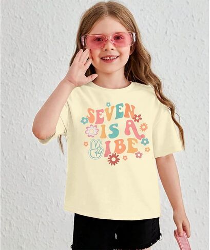 قميص بناتي لأعياد الميلاد للأطفال البنات ثلاثة/أربعة/خمسة/ستة هو تي شيرت جرافيك فيبي للحفلات للأطفال 3rd 4th 5th 6th in Kuwait