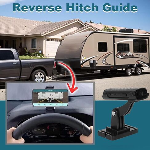 Magnetic Backup Camera , 150° Truck Hitch Trailer Rear View Camera, Waterproof Night Vision Back Up Camera Systems for RV Trucks Trailer Car in Saudi Arabia