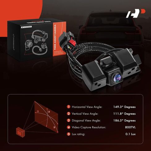 A-Premium Park Assist Camera Rear View Backup Reverse Camera Compatible with Select Chevrolet & GMC Models - 2015-2022 Colorado, 2015-2022 Canyon in Saudi Arabia