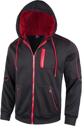 JACKETOWN Hoodie for Men Full Zip Up Sweatshirts Hoodies Lightweight Fashion Jacket with Pockets in Saudi Arabia