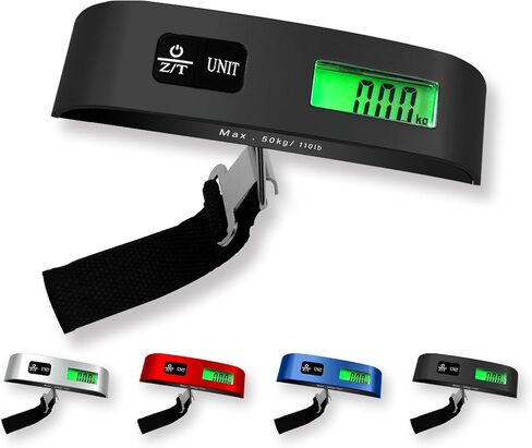 Luggage Scale, 110lb Luggage Weight Scale with 4 Unit Switching Functions&LED Display, Luggage Scale Travel Digital for Weighing Luggage, Backpacks, Packages and Markets in Saudi Arabia