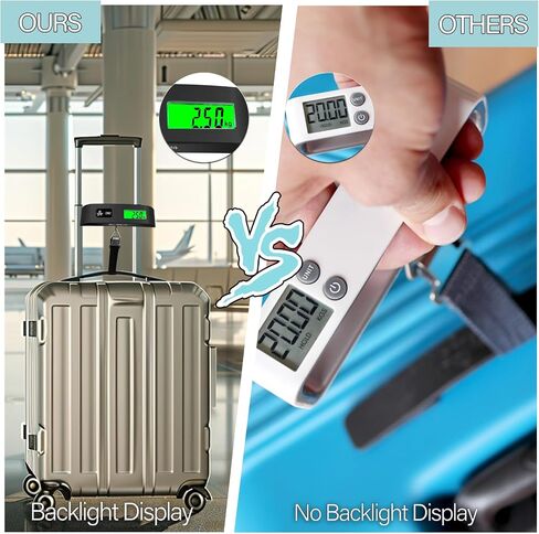 Luggage Scale, 110lb Luggage Weight Scale with 4 Unit Switching Functions&LED Display, Luggage Scale Travel Digital for Weighing Luggage, Backpacks, Packages and Markets in Saudi Arabia
