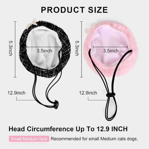 HOWWFALY Pet Princess Costume Halloween Christmas Costumes Cat Birthday Outfit Cat Apparel Dog Party Costumes with Pearl Bowtie Beret Hat Lace Bandana Scarf (Pink) in Saudi Arabia