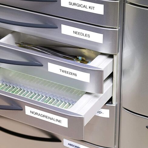 ملصقات DYMO الأصلية D1 | طباعة سوداء على شريط أبيض | 9 مم × 7 م | ملصقات ذاتية اللصق لصانعي ملصقات LabelManager | صنع في أوروبا in Kuwait