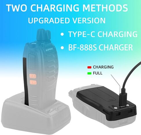 بطارية BAOFENG BF-888S، شاحن 3.7 فولت BL-1 من النوع C 1500 مللي أمبير في الساعة بطارية ليثيوم قابلة لإعادة الشحن لـ BF-888S BF-777S BF-999S Retevis H-777 جهاز اتصال لاسلكي (عبوة واحدة + شاحن سيارة من النوع C) in Saudi Arabia