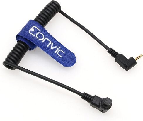 Eonvic 3 دبوس أنثى إلى 2.5 مم كابل تحرير مصراع التحكم عن بعد لكاميرات Canon EOS R3 R5C R5 7D 50D 40D 30D 20D 1D (RA 2.5 مم إلى 3pin أنثى) in Kuwait