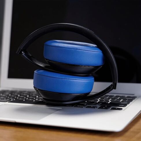 استبدال وسائد الأذن لجهاز Beats Studio 3 - وسائد الأذن GEVO لجهاز Beats Studio 2 3 السلكية اللاسلكية - أجزاء غطاء سماعة الرأس مع لاصق قوي (أزرق كريستالي) in Kuwait