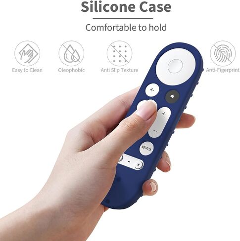 Silicone Cover Case for Google TV Streamer 4K Google TV (4K) Voice Remote 2024 Remote Cover Anti-Slipping Silicone Case (Glow Green) in Saudi Arabia