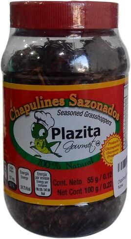 Chapulines (grasshoppers) - Gourmet edible insects from Oaxaca Mexico 100 G - 3.52 Oz (Salt and Lemon) in Saudi Arabia