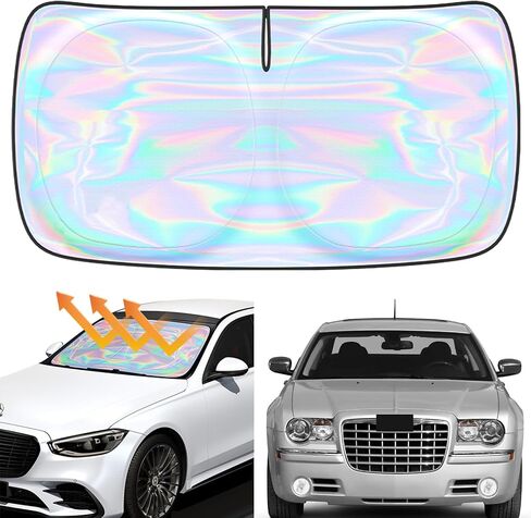 for Toyota Venza 2021 2022 2023 2024 Windshield Sun Shade Cover - Custom Fit Toyota Venza SunShade Foldable Front Window Sunshade Sun Visor Protector Block UV Rays Keep Your Car Cooler Car Accessories in Saudi Arabia
