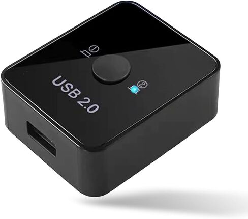 مفتاح مشاركة USB 2.0 لأجهزة كمبيوتر وأجهزة طرفية متعددة، مفتاح USB 2.0 KVM، يتضمن كابلي طابعة USB (1 متر) (مع كابلات طابعة LED + 2 USB) in Saudi Arabia