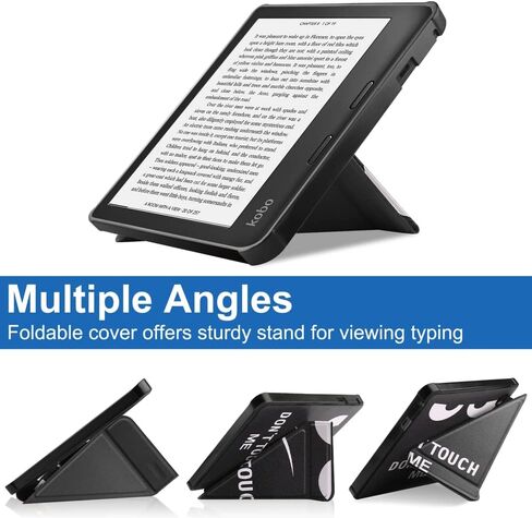 غطاء القارئ الإلكتروني لجهاز Kobo Sage 8 بوصة (إصدار 2021)، خفيف الوزن للغاية وخفيف الوزن مع وظيفة النوم/الاستيقاظ التلقائي، حافظة جلدية بحامل قابل للطي لجهاز Kobo Sage 2021 كتاب إلكتروني مقاس 8 بوصات (TPU-أحمر) in Kuwait