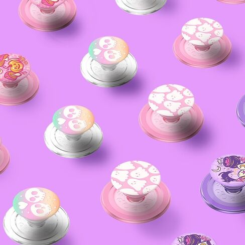 مقبض هاتف دائري من PopSockets متوافق مع MagSafe، يتضمن حلقة محول، حامل هاتف، متوافق مع الشحن اللاسلكي - Witches Brew Purple in Kuwait