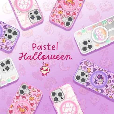 مقبض هاتف دائري من PopSockets متوافق مع MagSafe، يتضمن حلقة محول، حامل هاتف، متوافق مع الشحن اللاسلكي - Witches Brew Purple in Kuwait