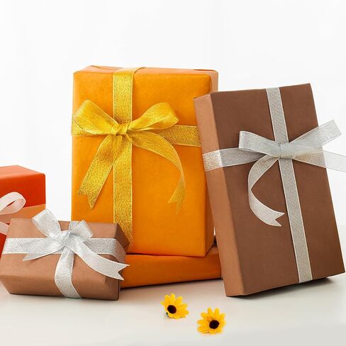 Simetufy Orange Tissue Paper for Gift Bags, 120 Sheets 14 x 20 Inches Yellow Wrapping Paper for Packaging, Tissue Paper Bulk for Fall, Halloween, Thanksgiving, Birthday, Holiday Decor and DIY Craft in Saudi Arabia