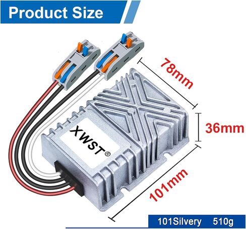 9V-36V to 12V Stabilizer Boost Buck Converter 20A 240W Waterproof Auto Step Up Down Voltage Regulator 12V Volt Transformer Module (XW-0936-12-20A-T) in Saudi Arabia