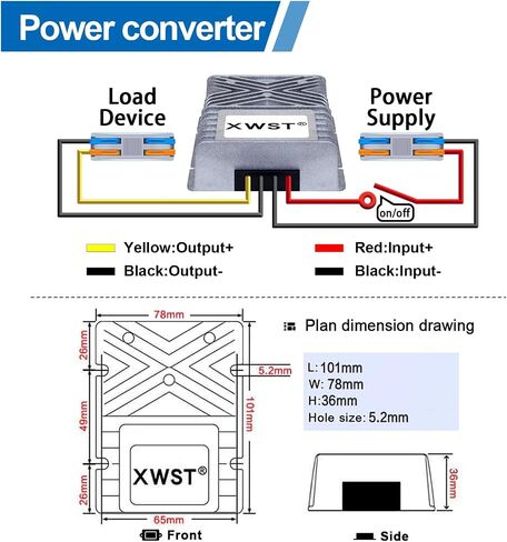 9V-36V to 12V Stabilizer Boost Buck Converter 20A 240W Waterproof Auto Step Up Down Voltage Regulator 12V Volt Transformer Module (XW-0936-12-20A-T) in Saudi Arabia