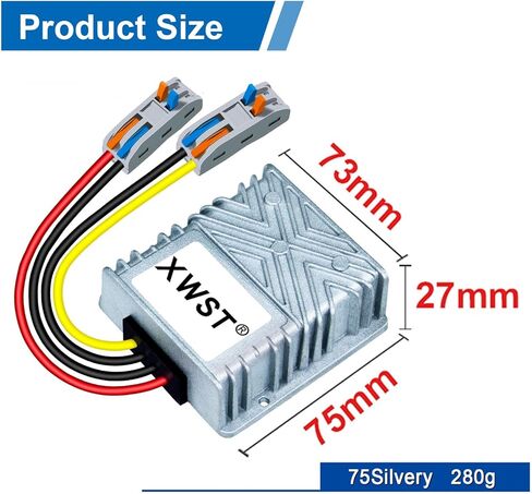 9V-36V to 12V Stabilizer Boost Buck Converter 20A 240W Waterproof Auto Step Up Down Voltage Regulator 12V Volt Transformer Module (XW-0936-12-20A-T) in Kuwait