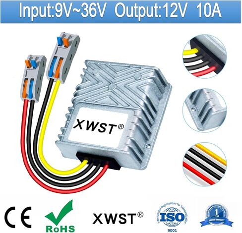 9V-36V to 12V Stabilizer Boost Buck Converter 20A 240W Waterproof Auto Step Up Down Voltage Regulator 12V Volt Transformer Module (XW-0936-12-20A-T) in Kuwait