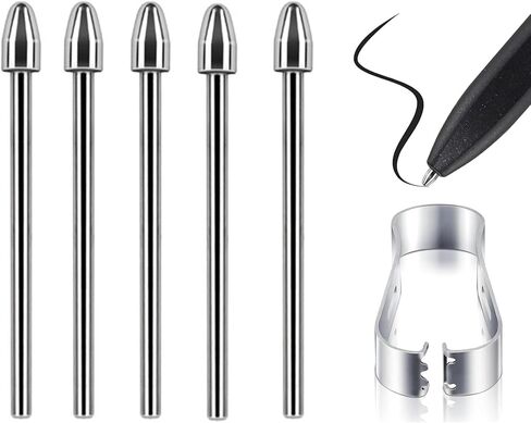 (5*Metal Tips) Tab S6 Lite/S7/S8/S9/S10 Pen Tips,Nibs Replacement for Samsung Galaxy Tab S6 Lite/S7/S8/S9/S10 Pen Tablet All Verison Stylus S Pen Replacement Tips/Nibs+Tweezers (5*Metal Tips) in Kuwait