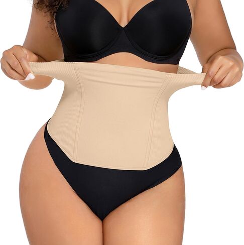 FeelinGirl Waist Trainer for Women Tummy Control Postpartum Underbust Cincher Stomach Compression Workout Belly Wrap in Saudi Arabia