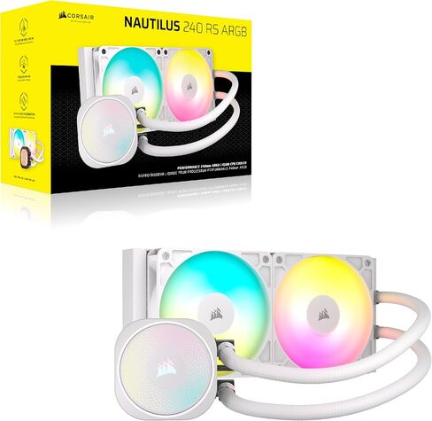 CORSAIR Nautilus 360 RS Liquid CPU Cooler – 360mm AIO – Low-Noise – Direct Motherboard Connection – Daisy-Chain – Intel LGA 1851/1700, AMD AM5/AM4 – 3X RS120 Fans Included – Black in Saudi Arabia