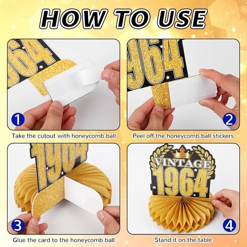 10 Pcs Retirement Party Decorations, Retirement Table Decorations for Women Rose Gold Happy Retirement Decorations Table Honeycomb Centerpieces in Kuwait