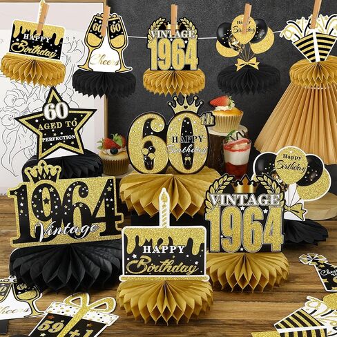 10 Pcs Retirement Party Decorations, Retirement Table Decorations for Women Rose Gold Happy Retirement Decorations Table Honeycomb Centerpieces in Kuwait