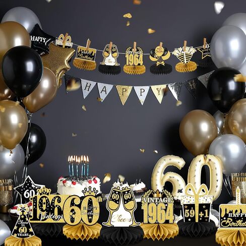 10 Pcs Retirement Party Decorations, Retirement Table Decorations for Women Rose Gold Happy Retirement Decorations Table Honeycomb Centerpieces in Kuwait