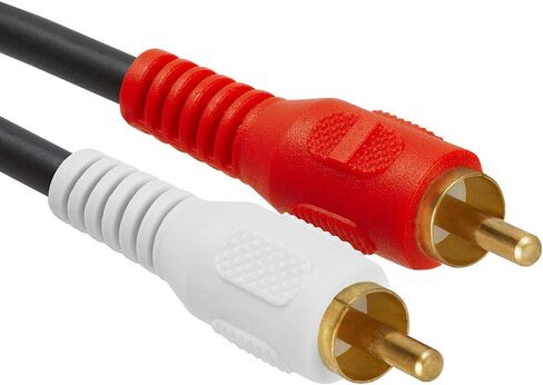 Cmple - [2 Pack] 3.5mm Male Stereo to 2 Male RCA Audio Adapter Cable - 6 Feet in Saudi Arabia
