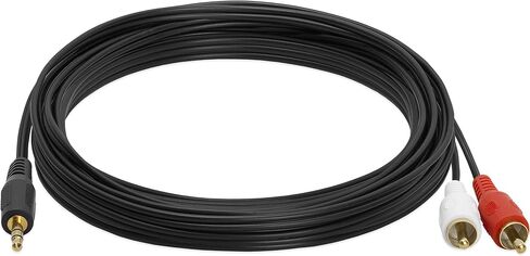 Cmple - [2 Pack] 3.5mm Male Stereo to 2 Male RCA Audio Adapter Cable - 6 Feet in Saudi Arabia