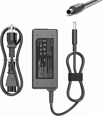 45W Laptop Charger for Dell Inspiron AC Adapter，Dell Inspiron 15 5000 11 13 14 17 3000 7000 3521 3451 3452 3567 5378 5458 5480 5481 2-in-1 7373 2-in-1 Power Supply Cord in Saudi Arabia