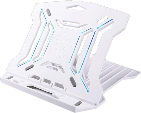 Laptop Stand Heat Dissipation Rotatable Desktop Office Lift Bracket Portable Height Enhancement Base Folding N2 White Upgrade [Bottom Rotating] in Kuwait