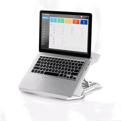 Laptop Stand Heat Dissipation Rotatable Desktop Office Lift Bracket Portable Height Enhancement Base Folding N2 White Upgrade [Bottom Rotating] in Kuwait