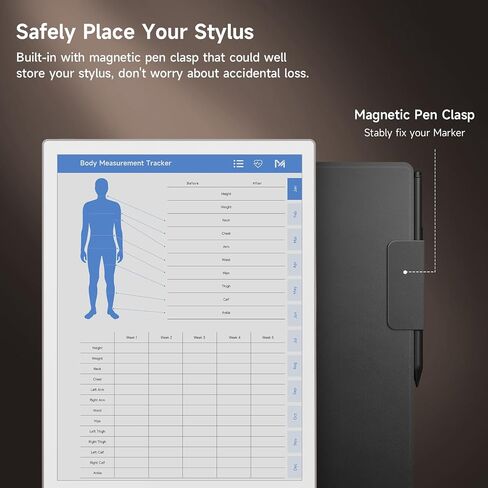 OLAIKE Magnetic Case for 11.8" Remarkable Paper Pro Color Paper Tablet (2024 Release), Slim Smart Mosaic Weave Book Folio with Pen Clasp, Bundle with Premium Membership (Basalt) in Kuwait