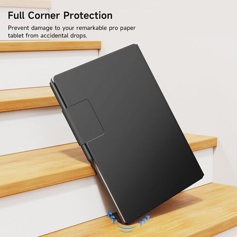 OLAIKE Magnetic Case for 11.8" Remarkable Paper Pro Color Paper Tablet (2024 Release), Slim Smart Mosaic Weave Book Folio with Pen Clasp, Bundle with Premium Membership (Basalt) in Kuwait