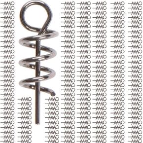 Soft Lure Spring Twist Lock Fishing Crank Hook Centering Pin for Soft Lures Baits Twist Lock Fishing Twist Lock Hooks 0.6"(200pcs)