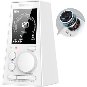 Digital Metronome for Piano, Guitar, Drum and All Musical Instruments, Electronic Metronome with Volume, Rhythm Adjustable, Rechargeable, Metronome with Speaker, Timer Function, LCD Display