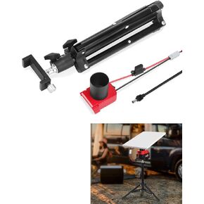 Starlink Mini DC Power Cable with Tripod for Milwaukee Battery - Adapter Base Compatible with Milwaukee Batteries - Tripod with 3 Fuses and Clamping Batteries - Starlink Mini Power Adapter