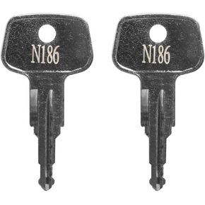 N186 Car Rack Replacement Key (2 Pcs) Fits for Thule Compatible Roof Racks, Cargo Box, Carriers, Crossbars