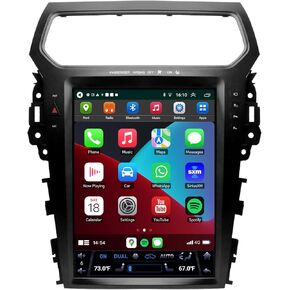 لترقية راديو Ford Explorer 2011-2019، وحدة رأس ستيريو Android 13، ملاحة بشاشة لمس IPS مقاس 12.1 بوصة، دعم Carplay اللاسلكي وAndroid Auto
