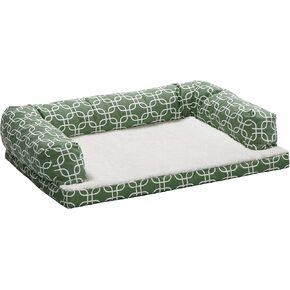 Midwest Homes for Pets BS3654T-FGR Bolstered Orthopaedic Dog Sofa, Extra Large