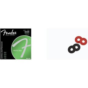 Fender 9050 Bass Strings, Stainless Steel Flatwound, 9050ML .050-.100