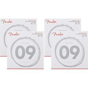 Fender Original 150 Electric Guitar Strings, Pure Nickel Wound, Ball End, 150M .011-.049