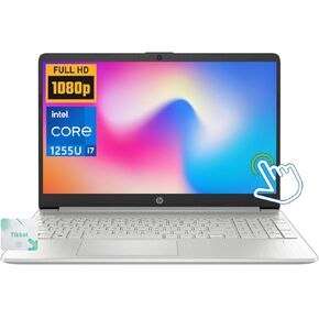 HP - 15.6" FHD 1080p Touch-Screen Laptop - 10 cores Intel Core i7-1255U - 16GB Memory - 1TB PCIe SSD - Windows 11 Home - w/Mouse Pad