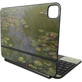 Skin Compatible with Apple Magic Keyboard for iPad Pro 11‑inch (M4) 2024 - Water Lilies - Premium 3M Vinyl Protective Wrap Decal Cover - Easy to Apply | Crafted in The USA by MightySkins